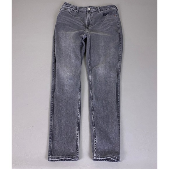 Old Navy Denim - Old Navy Rockstar Jeans Size 10 Super Skinny Extra High-Rise Gray 360 Stretch